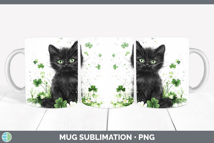 GorgeousSt Patricks Splash Mug Wrap design.