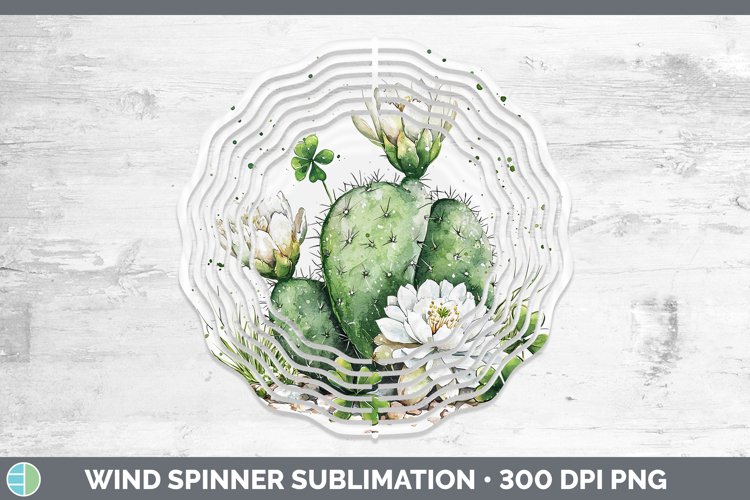 GorgeousSt Patricks Splash Wind Spinner design.