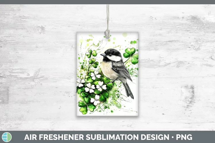St Patricks Splash Chickadee Air Freshener Sublimation Car F