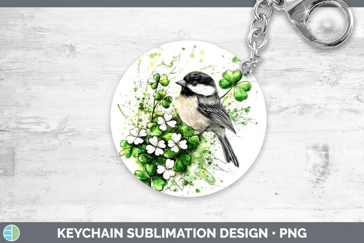 GorgeousSt Patricks Splash Keychain design.
