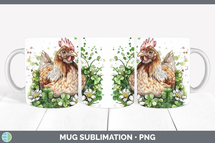 GorgeousSt Patricks Splash Mug Wrap design.