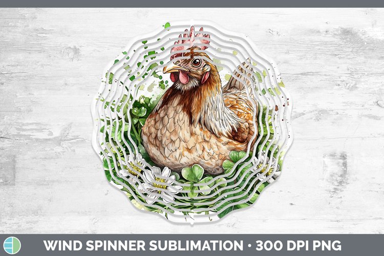 GorgeousSt Patricks Splash Wind Spinner design.