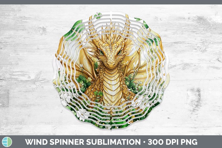 GorgeousSt Patricks Splash Wind Spinner design.