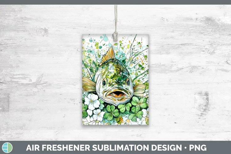 St Patricks Splash Fish Air Freshener Sublimation Car Freshe