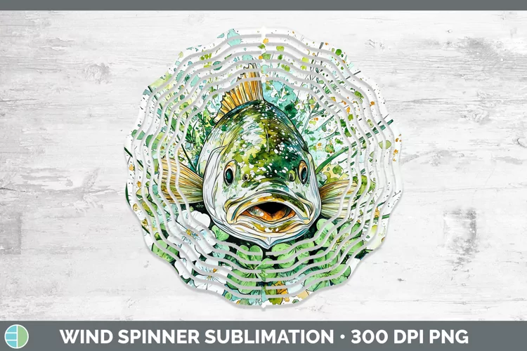 St Patricks Splash Fish Wind Spinner Sublimation Spinner Des