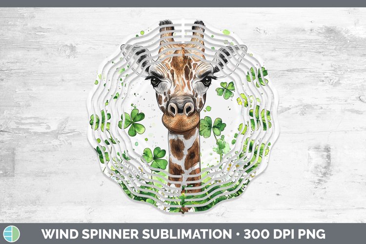 GorgeousSt Patricks Splash Wind Spinner design.