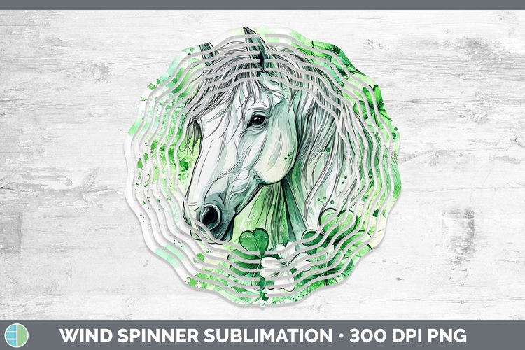 GorgeousSt Patricks Splash Wind Spinner design.
