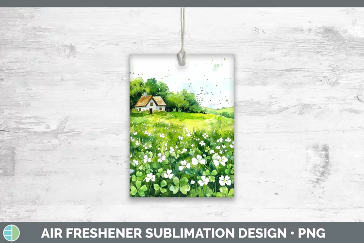 St Patricks Splash Landscape Air Freshener Sublimation Car F