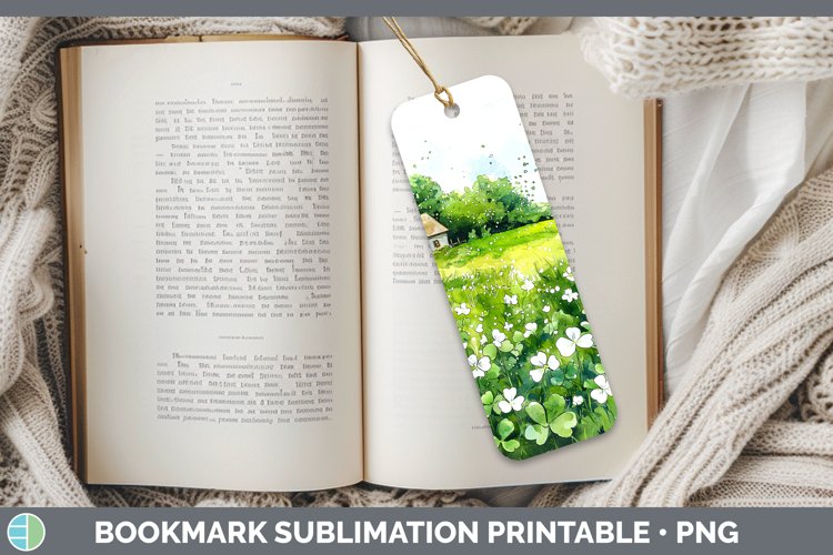 GorgeousSt Patricks Splash Bookmark design.