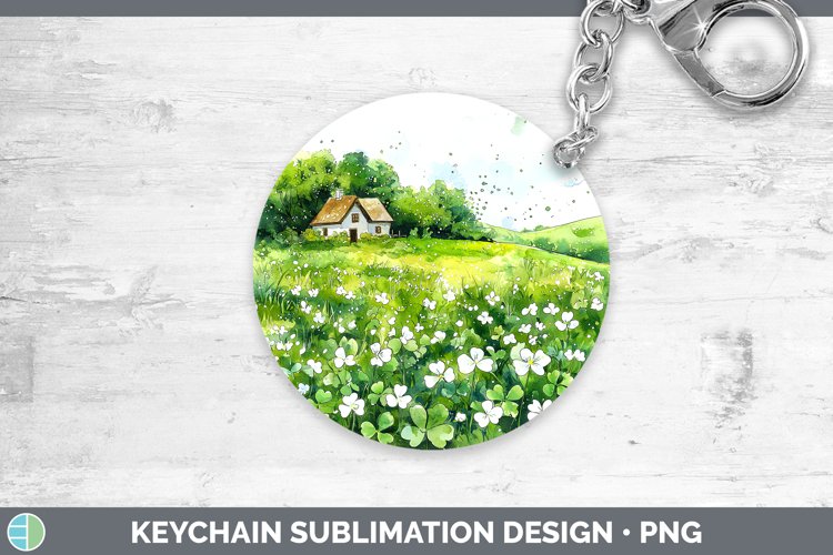 GorgeousSt Patricks Splash Keychain design.