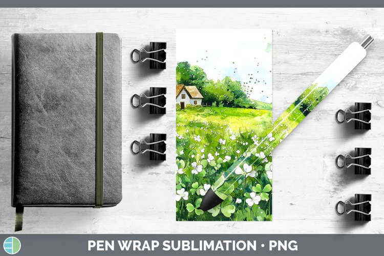 GorgeousSt Patricks Splash Pen Wrap design.