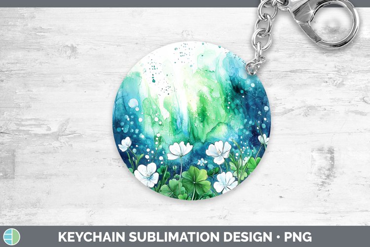 GorgeousSt Patricks Splash Keychain design.