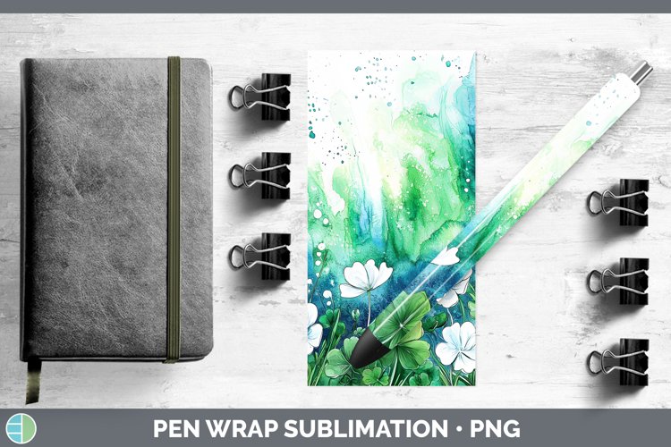 GorgeousSt Patricks Splash Pen Wrap design.
