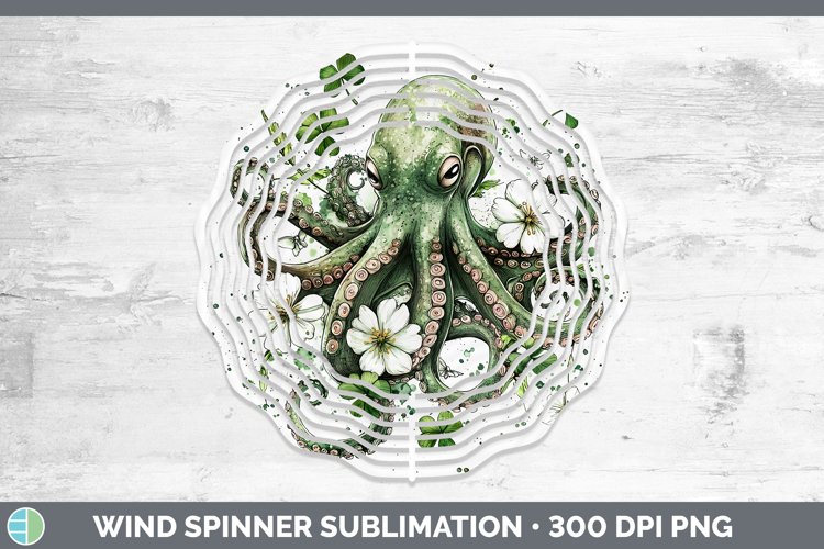 GorgeousSt Patricks Splash Wind Spinner design.