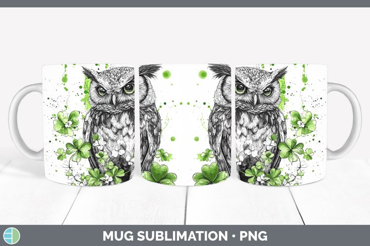 GorgeousSt Patricks Splash Mug Wrap design.