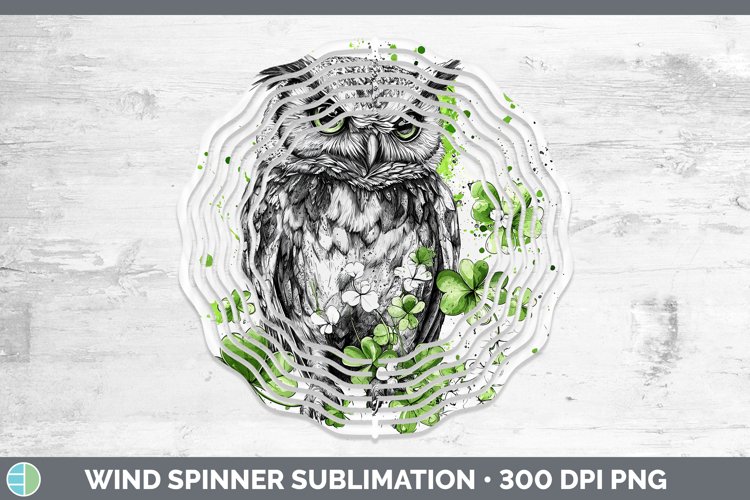 GorgeousSt Patricks Splash Wind Spinner design.