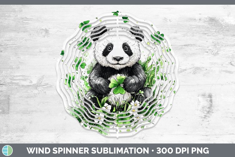 GorgeousSt Patricks Splash Wind Spinner design.