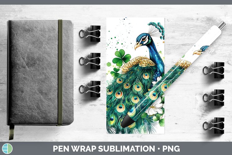 GorgeousSt Patricks Splash Pen Wrap design.