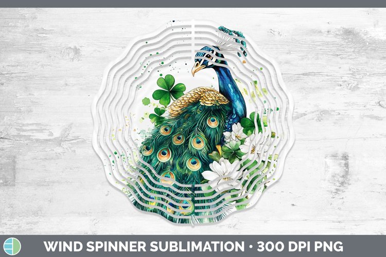 GorgeousSt Patricks Splash Wind Spinner design.