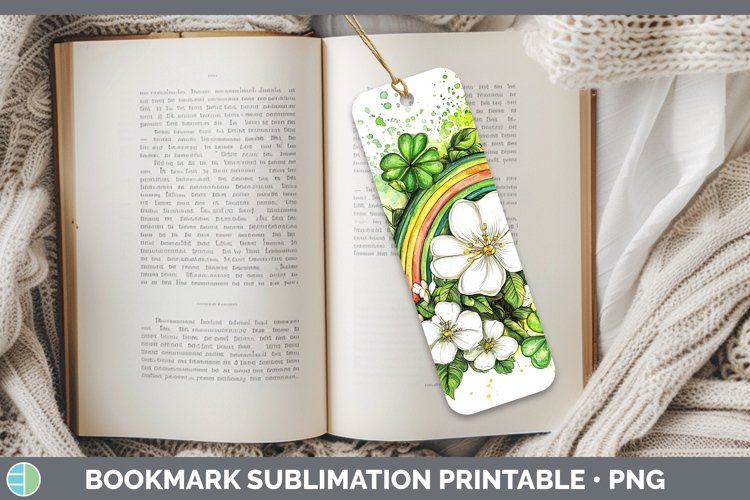 GorgeousSt Patricks Splash Bookmark design.
