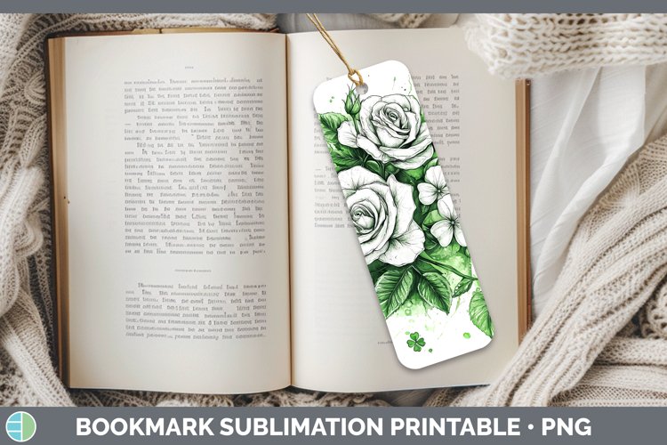 GorgeousSt Patricks Splash Bookmark design.