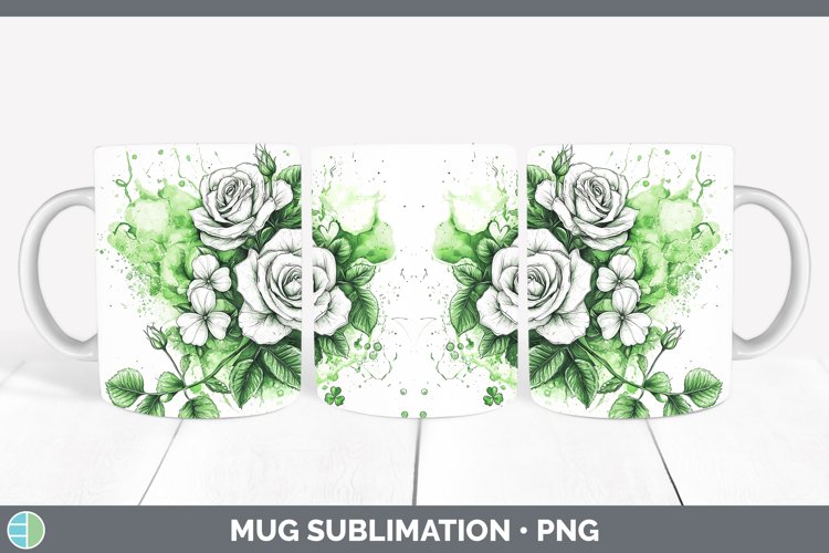 GorgeousSt Patricks Splash Mug Wrap design.