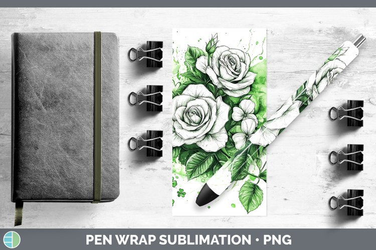 GorgeousSt Patricks Splash Pen Wrap design.
