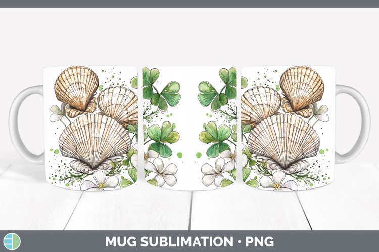 GorgeousSt Patricks Splash Mug Wrap design.