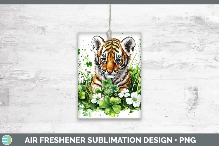 St Patricks Splash Tiger Air Freshener Sublimation Car Fresh