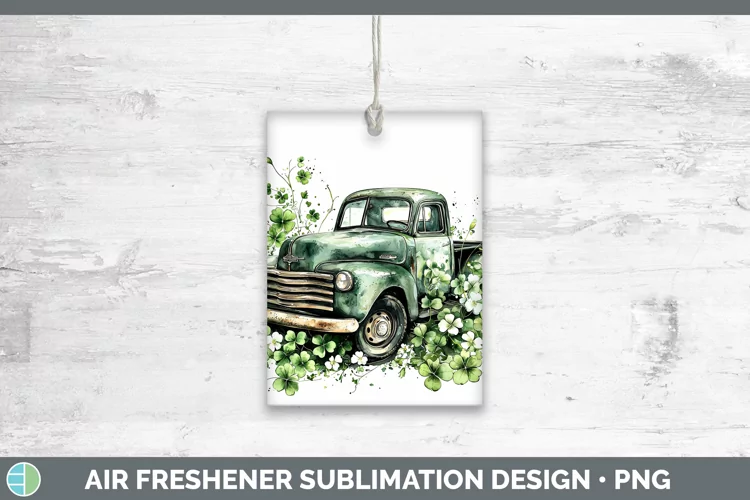 St Patricks Splash Vintage Truck Air Freshener Sublimation C