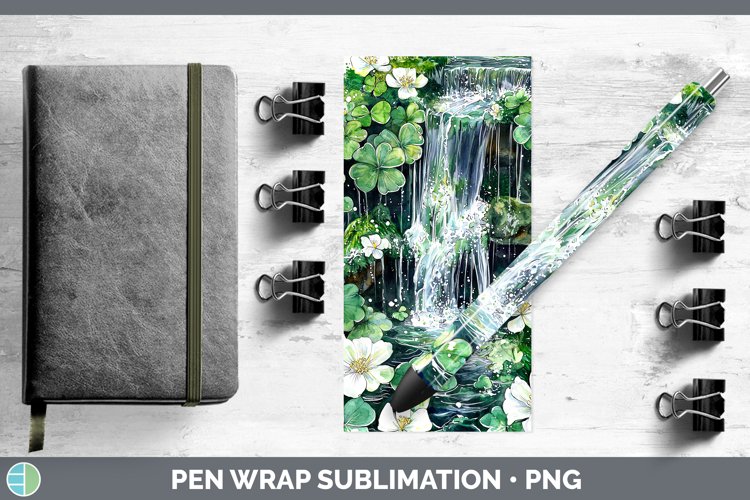 GorgeousSt Patricks Splash Pen Wrap design.