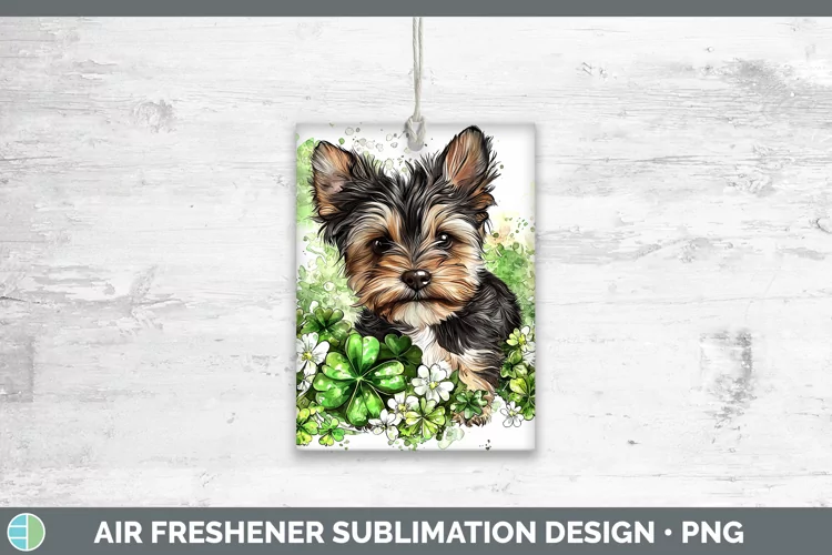 St Patricks Splash Yorkshire Terrier Air Freshener Sublimati