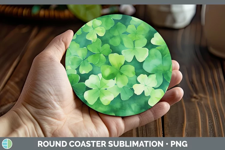 St Patricks St Pats Round Coaster Sublimation Coaster Design