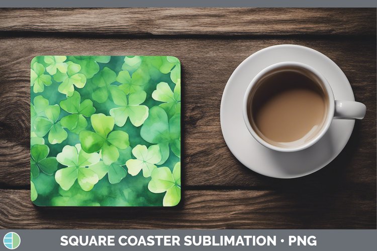 GorgeousSt Patricks Square Coaster design.