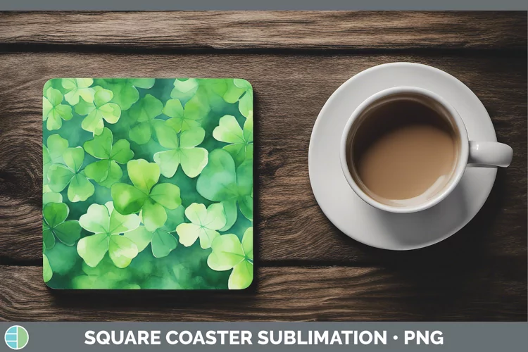 St Patricks St Pats Square Coaster Sublimation Coaster Desig