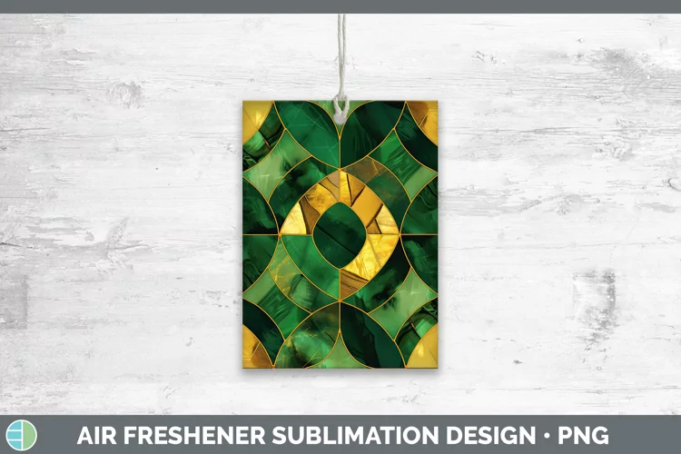 St Patricks Stained Glass Air Freshener Sublimation Car Fres