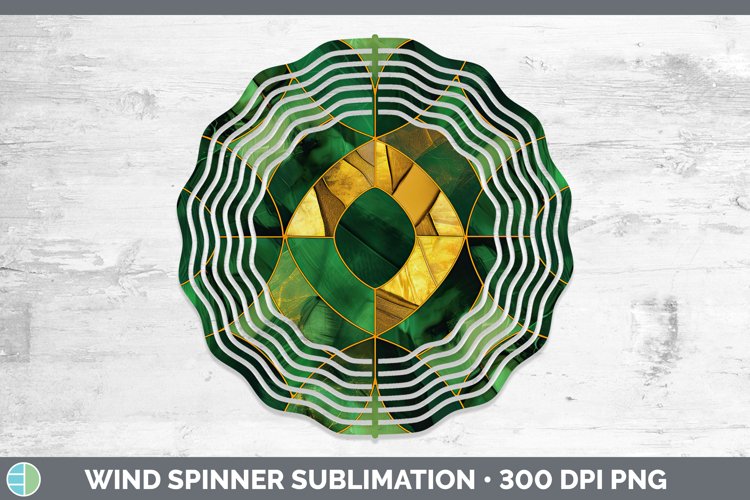 GorgeousSt Patricks Wind Spinner design.