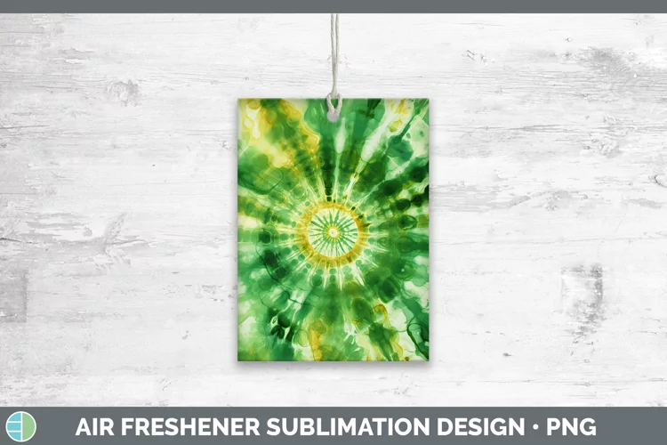 St Patricks Tie Dye Air Freshener Sublimation Car Freshener