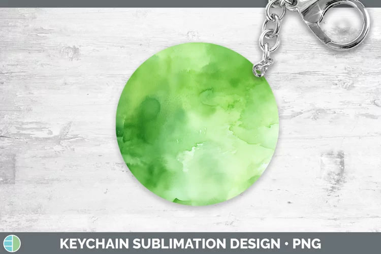 St Patricks Watercolor Keychain Sublimation Keyring Designs