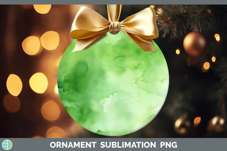 St Patricks Watercolor Ornament Sublimation Bauble Designs