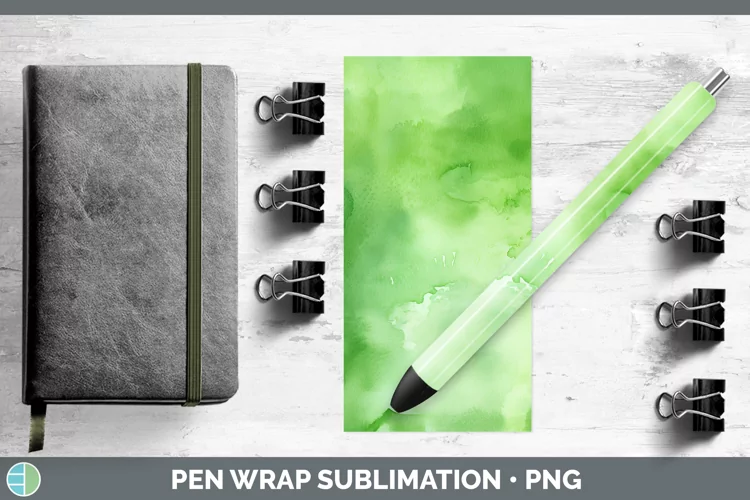 St Patricks Watercolor Pen Wrap Sublimation Pen Designs