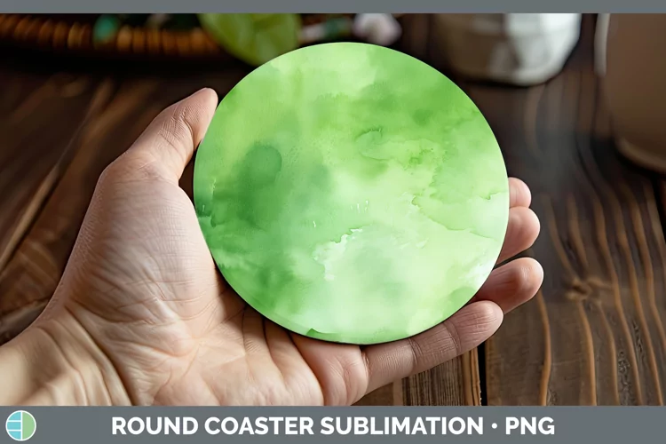 St Patricks Watercolor Round Coaster Sublimation Coaster Des