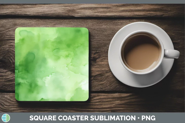 St Patricks Watercolor Square Coaster Sublimation Coaster De