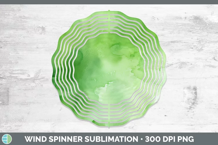 St Patricks Watercolor Wind Spinner Sublimation Spinner Desi