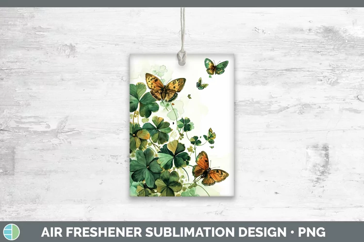 St Patricks Wild Flowers Air Freshener Sublimation Car Fresh