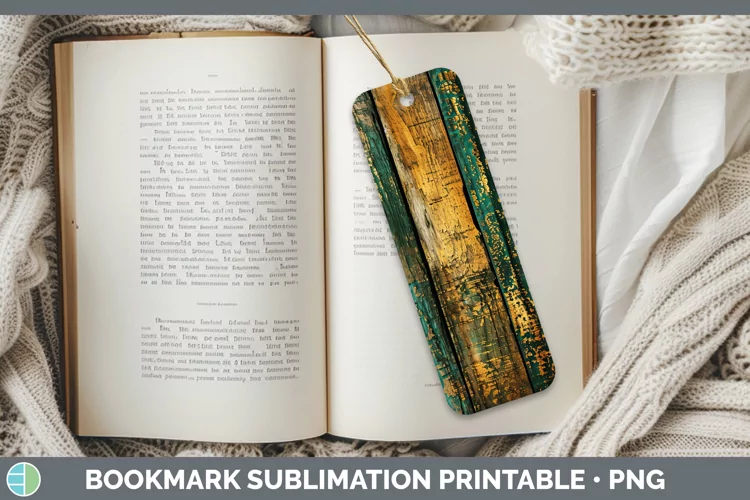 St Patricks Wood Bookmark Sublimation Printable Designs