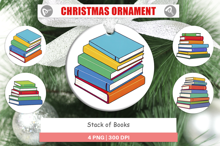 Ornament Book Stack