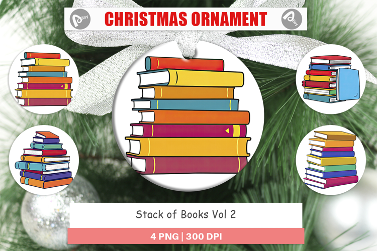 Ornament Book Stack