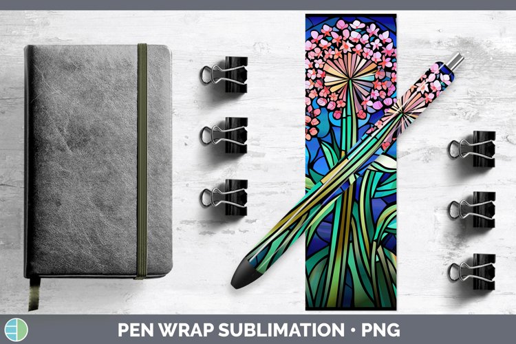 GorgeousStained Glass Pen Wrap design.