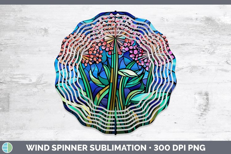 GorgeousStained Glass Wind Spinner design.